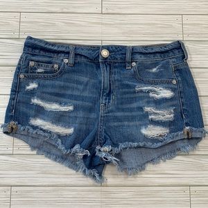 American Eagle Tomgirl Shortie denim shorts